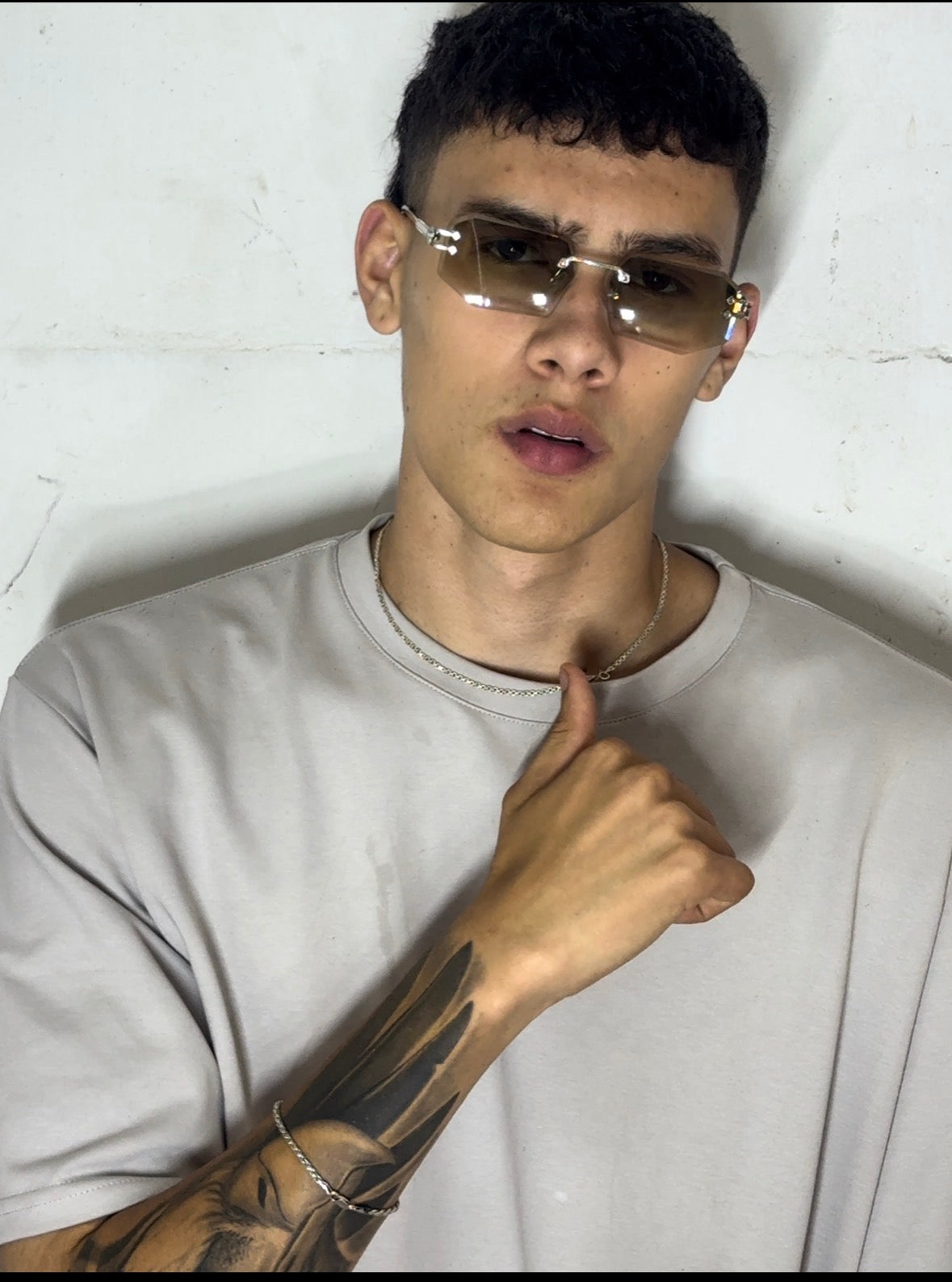 Víbora de Cristal-Tres piezas-reflejo verde