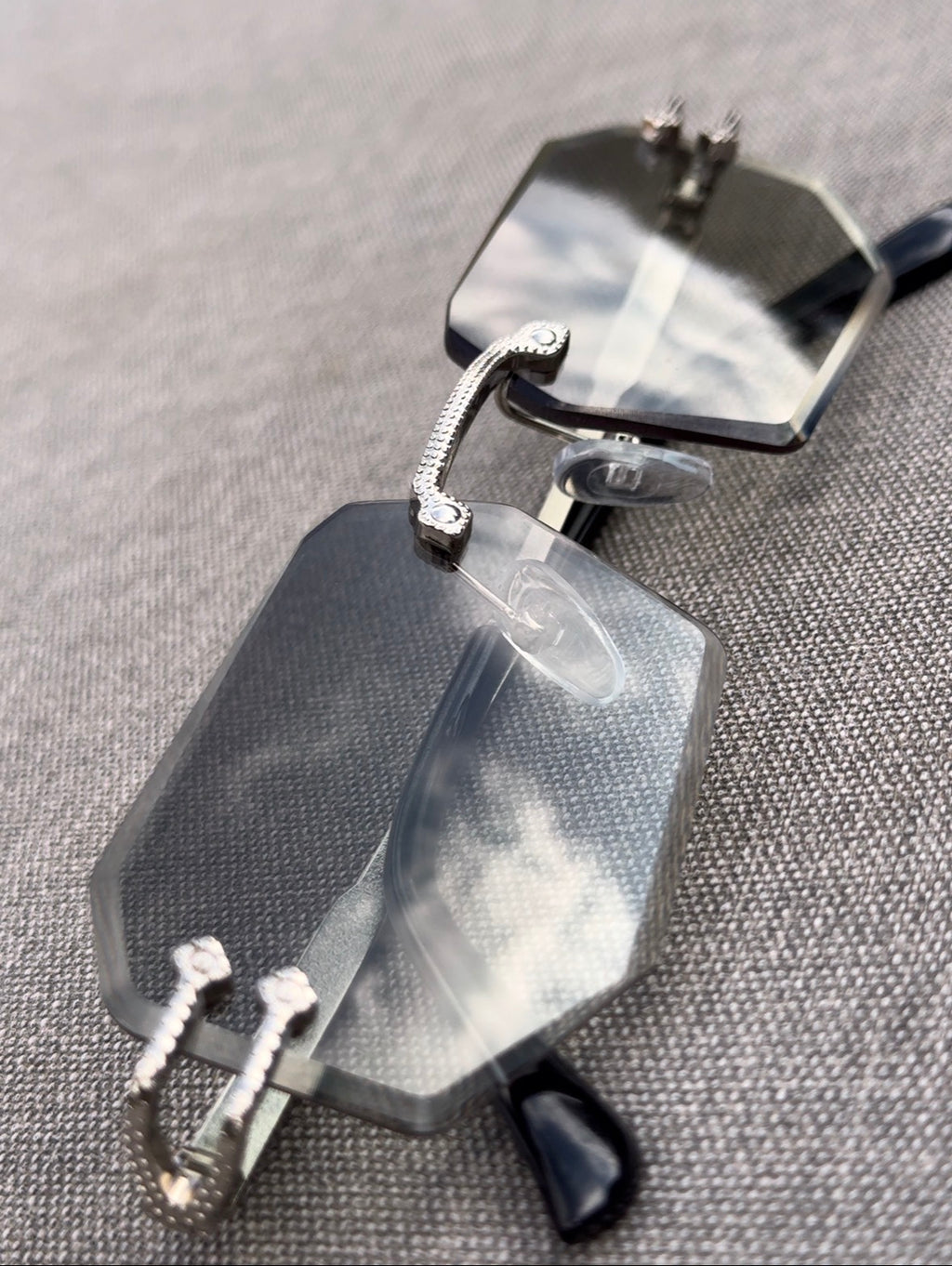 Víbora de Cristal-Tres piezas-reflejo verde