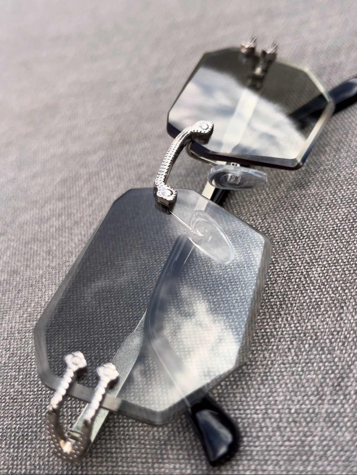 Víbora de Cristal-Tres piezas-reflejo verde